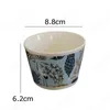 Bowls American Animals Illustration Ceramic Bowl Japanese Modern Plant Flowers 3.5 Inch Fruit Salad Home Afternoon Tea Tableware