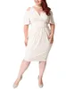 Plus Size Kleider Plus Size Sexy Enges Hüftkleid Sommer Damen Damen Elegante Trägerlose Kleider Korea Modis Frau Casual Midi Kleid 5xl 230520