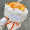 Prezent Fashion Flower Buquet Fircing Tkanina Pakowanie lambowola