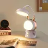 Bordslampor Söt skrivbordslampa Uppladdningsbar Dimble Study Led Eye Protection Night Light Bedside For Kids Readi L5E1