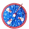 Dekoracje świąteczne 31 -calowe drzewo do domu 2023 Navidad Blue Snowman Ornaments Flanlelette Xmas Fartuchy