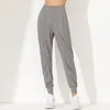 Pontas de ioga de leggings femininas solto de calça de ioga de secagem rápida e ultrafina com fitness hat 230520
