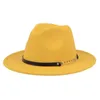 Breda brim hattar vintage klassiker kände jazz fedoras stora cloche cowboy panama för kvinnor män svart röd trilby bowler topp hatt