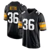 Emerytowany zawodnik Mens Womens Kids Football Jerseys Roethlisberger Troy Polamalu Joe Greene Bradshaw Franco Harris Harrison Stallworth Hines Ward Woodson Lambert