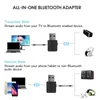 Ny Kebidu Bluetooth Aux Audio Mini Bluetooth 5.0 Mottagare sändare Stereo RCA USB 3,5 mm Jack för TV PC Car Kit Wireless Adapter