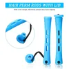 Conectores 60pcs Hair hastes de onda de onda fria plástico Perming rolos de rolos para Salon Home Styling Tools 230520