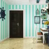 Bakgrunder Green Pink Blue Stripe Wallpaper Baby Boys Girls Rum Dekor Randigt väggpapper 3D Nordic Style Children Papel Pared J227