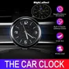 Auto Neue Auto Uhr Leuchtende Mini Autos Interne Stick-Auf Uhr Mechanik Quarz Uhren Auto Ornament Auto Zubehör Geschenke