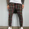 Herrenhose Foam House Sports Plaid Jogginghose Fitnesshose Casual Jogging Street mit Taschen