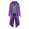 Abiti da uomo Bambini Frac Smoking Gotico Medievale Abbigliamento retrò Bambini Bambini Costume da fata Cappotto anni '20 Uniforme Blu Viola Ragazzi Ragazze Smoking