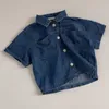 Ensembles de vêtements été enfants bébé vêtements garçons costume chemises en jean jeans décontracté enfants filles hauts shorts tenues 230520