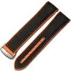 Silicone Fabric Canvas Watch Strap för Omegaseamaster Omega Planet Ocean 8900 9900 Watch Band 22MM176Z