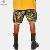 2023 Off-designer Hommes Shorts Summer Fashion Beach Pantalons Haute Qualité Edge Denim Personnalisé Poids Lourd Éclaboussures De Peinture Cargo Camouflage Camo Jeans