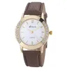 Relógios de pulso 2023 Moda Casual Women Women Geneva Leather Band Quartz Relógio VENDA MONTRE FEMME