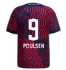 23 24 camisas de futebol forsberg camiseta maillot szoboszlai poulsen sorloth 2023 2024 camisas de futebol uniforme rbl nkunku olmo sia werner leipziges masculino kit infantil