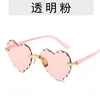 Sunglasses Fashion Love Women 2023 Frameless Peach Heart Shape UV400SunglassesSunglasses