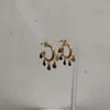 Boucles d'oreilles créoles ZJ 2023 bijoux en acier inoxydable classique petite pièce de monnaie breloques boucle d'oreille mode minimaliste quelques perles pendentif