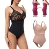 Taillen-Bauch-Shaper, Spitzen-Tangas, Bodysuit, Shapewear, Damen, nahtlos, Ganzkörper, schlanke Kontrolle, Unterwäsche, flacher Bauch, glattes Korsett, nackt, 230520