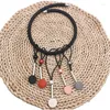Chaînes ethnique pendentif collier pour femmes à la main en bois perles gland tour de cou coréen mode perle bijoux perlé cadeau