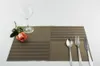 Bord mattor 4 st/parti 6 färger värmesolerade bordsartiklar pvc chic placemat kök dinning skål vattentät padd m0803