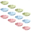 Conjuntos de utensílios de jantar 12 PCs Plum Blossom Seca Fruit Plate Salad Placas de armazenamento de prato Decoração de doces Snack