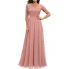 Party Dresses Women's Formal Lace Maxi Dress Bridesmaid Evening Elegant V-Neck For Wedding Guest Gown Prom Cocktail