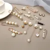 Conjunto de broches de perlas para mujer