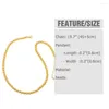 Ketten Gold Farbe Perlen Halsketten für Frauen Schmuck Machen Polierte Runde Perlen Kurze Halskette Choker Einfache NKEB712