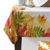 Tafelkleed herfst oranje aquarel retro waterdichte woningdecoratie tafelkleed feestkeuken diner cover