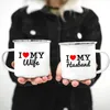 Mugs Mr And Mrs Cute Valentine's Day Gift His Hers Lovers Camp Cup Husband Wife Enamel Mug For CouplesMugs