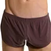 Underpants homens resumem a cor de cor sólida e elástica da cintura shorts shorts de roupas íntimas de roupas esportivas de roupas esportivas baixas