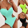 Women's Swimwear Womens Lace Up Chain Swimsuit Sexy Summer Beach Black Bikini Bottom