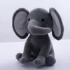 25 centimetri carino elefante giocattoli di peluche cartone animato addormentato cuscino farcito bambola cuscino morbido sostegno regalo di compleanno per bambini peluche blu