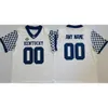 Maillots personnalisés Kentucky Wildcats personnaliser hommes collège blanc noir bleu nous drapeau mode taille adulte football américain porter maillot cousu