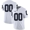 Niestandardowe koszulki Penn State Dostosowanie mężczyzn College Blue White US Flag Fash Modna rozmiar dla dorosłych rozmiar piłki nożnej noszenia zszywane jersey mix zamówienie