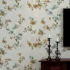 Tapety American Country wytłoczona tapeta retro zielony kwiat duszpasterski bez tkanin 3D salon sofa sofa tła ściana