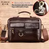 Porte-documents hommes sac d'affaires pour hommes petites mallettes pour ordinateur portable 10 "sac de bureau en cuir pour hommes pour documents mallettes d'ordinateur 230520