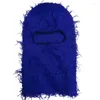 Basker 2023 kamouflage balaclava stickad bedrövad stickad full ansikte skidmask shiesty fuzzy