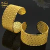 Bangle Aniid African Gold Plated Cuff Bangles For Women Marockan Jewelley Wedding Presents Dubai Indian Copper Bangles Nigerian smycken