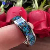 Bands 6mm 8mm Men Women Tungsten Carbide Ring Nice Wedding Band With Galaxy Series Opal Inlay Shiny Bevel Edges Comfort Fit