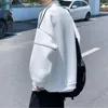 メンズジャケットパッチワークメンズルーズスタンドカラーティーンエイジャーデイリーカジュアルハイストリートアウターパッチデザイン韓国スタイルのファッションコート