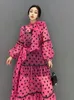 Tweedelige kleding Qing MO 2023 Zomer Koreaanse polka Dot zonnebrandcrème Set vrouwen Rood Wit Matching ZXF2604 230520