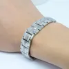 Браслеты Vivari's Menshial Magnetic Bracelet для мужчин серебряным серебристым чистым титановым браслом Магнитный ион Гермайк