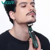 Rasoirs électriques VGR Rasoir à barbe Rasoirs professionnels Machine de coupe de cheveux étanche Lames double face Rasage pour hommes V-393 230520