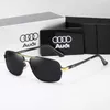 Designer de óculos de sol cool Audi caixa de quatro círculos de luxo polarizada nova personalidade óculos de alta definição espelhos retrovisores masculinos 557