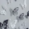 벽 스티커 18pcslot Crystal Butterflies 3D 스티커 아름다운 나비 거실을위한 아름다운 나비 거실 홈 장식 230520