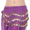 Stage Wear 1PC Sexy Belly Dance Bra Hip Scarf Wrap Belt Sequined Beaded Top Dancing Costume Festival Club Party Fringe