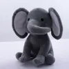 Födelsedagspresent livtrocktecknad film 25 cm Little Elephant Plush Doll Room Bed Decoration Elephant Doll Söt böjd snutgrå stora öron