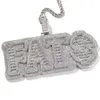 Hiphop a-z aangepaste letters hanger kettingen Volledig zirkoon heren geschenk goud zilver