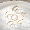 Bohemia Water Drop Zirkon Crystal Pearl -ringen voor vrouwen Nieuw ontwerp Fashion Finger Ring Trendy sieraden Gifts